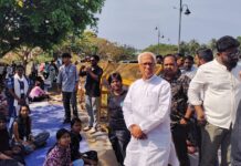 MP Bishnu Pada Ray Meets Student Protesters Over Deemed University Plan