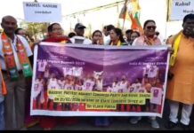 Scuffle During BJP Protest Over AI Summit Row in Sri Vijaya Puram