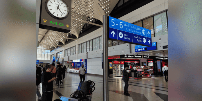 Dubai airport flights suspended drone strike