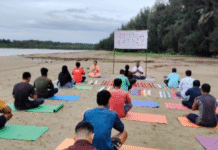 Karmatang Beach Camp Marks Countdown to International Day of Yoga